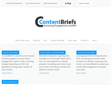 Tablet Screenshot of contentbriefs.com